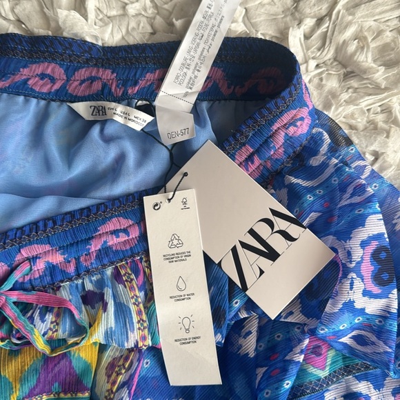 NWT Zara Print Mini Skirt Size Large - Picture 6 of 10